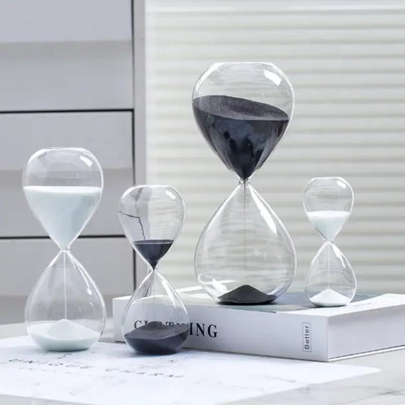 Modern Colored Sand Hourglass Timer (Various Times)