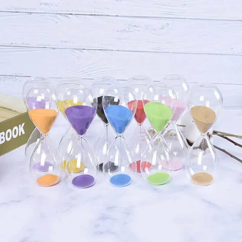 Modern Colored Sand Hourglass Timer (Various Times)
