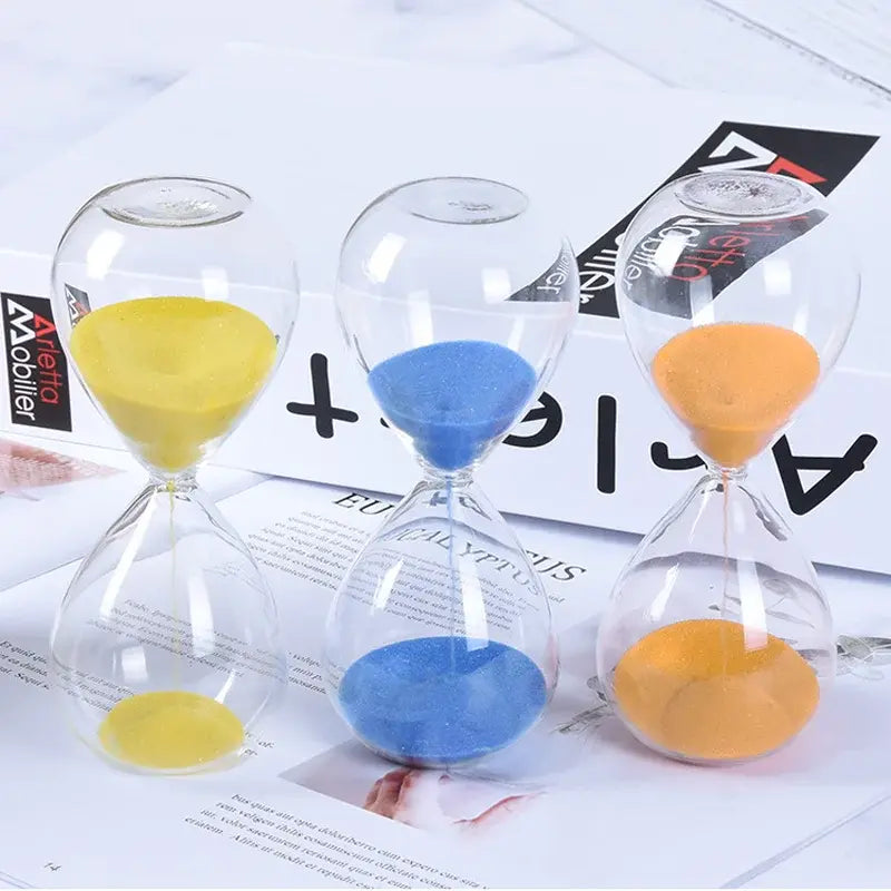 Modern Colored Sand Hourglass Timer (Various Times)